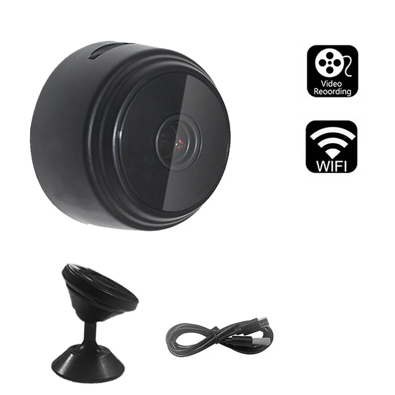Câmera de Segurança Sem Fio A9 Mini 720P HD WiFi
