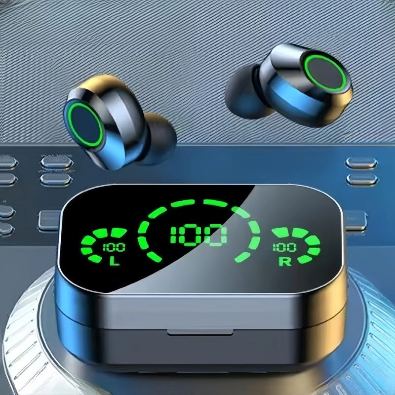 Fones de Ouvido Sem Fio Bluetooth YD03 com Toque, Longa Duração de Bateria, Estojo de Carregamento com LED, Bluetooth 5.3