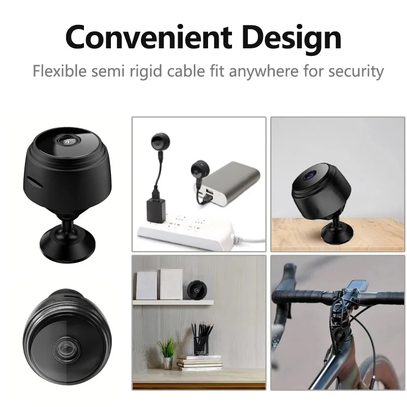 Câmera de Segurança Sem Fio A9 Mini 720P HD WiFi